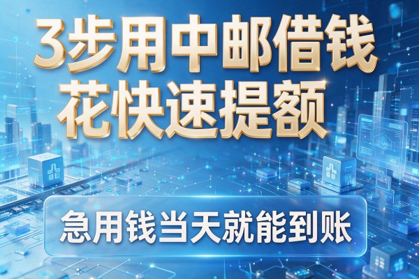 3步用中邮借钱花快速提额，急用钱当天就能到账！