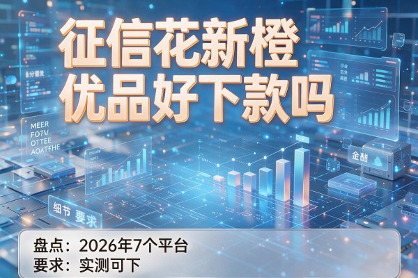 征信花新橙优品好下款吗 盘点2026年7个平台 实测可下!