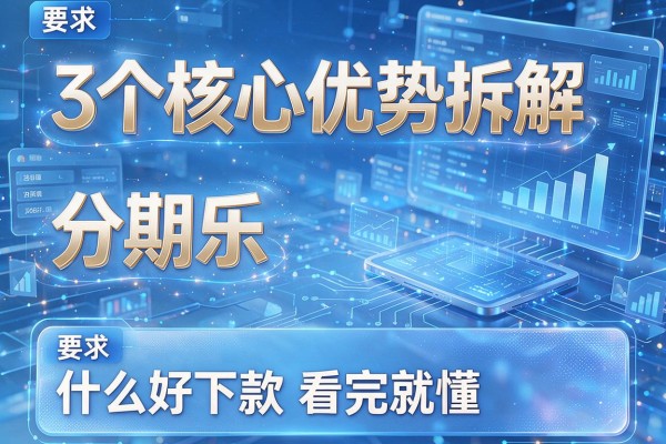 3个核心优势拆解，分期乐为什么好下款看完就懂！
