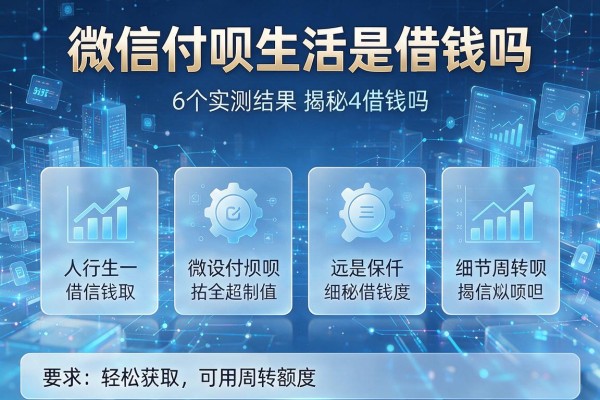 6个实测结果揭秘微信付呗生活是借钱吗,轻松获取可用周转额度!