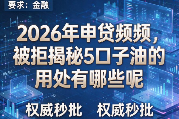 2026年申贷频频被拒揭秘5口子油的用处有哪些呢权威秒批!