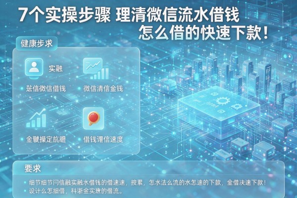 7个实操步骤理清微信流水借钱怎么借的快速下款!