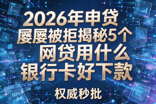 2026年申贷屡屡被拒揭秘5个网贷用什么银行卡好下款权威秒批!
