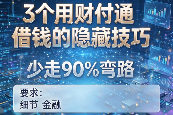 3个用财付通借钱的隐藏技巧，少走90%弯路！