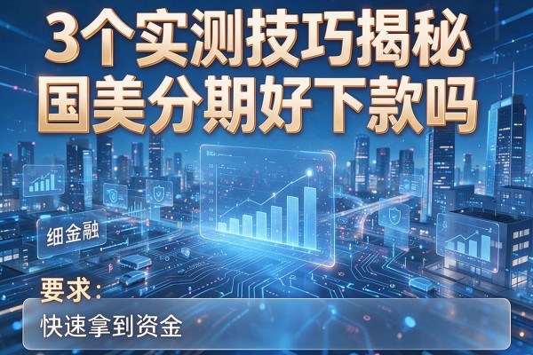 3个实测技巧揭秘国美分期好下款吗,快速拿到资金!