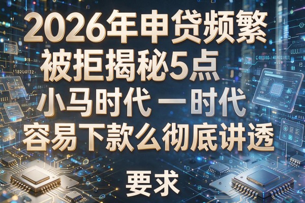 2026年申贷频繁被拒揭秘5点小马时代容易下款么彻底讲透!