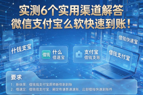 实测6个实用渠道解答微信支付宝什么软件借钱快速到账!