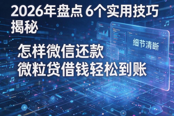 2026年盘点6个实用技巧揭秘怎样微信还款微粒贷借钱轻松到账!