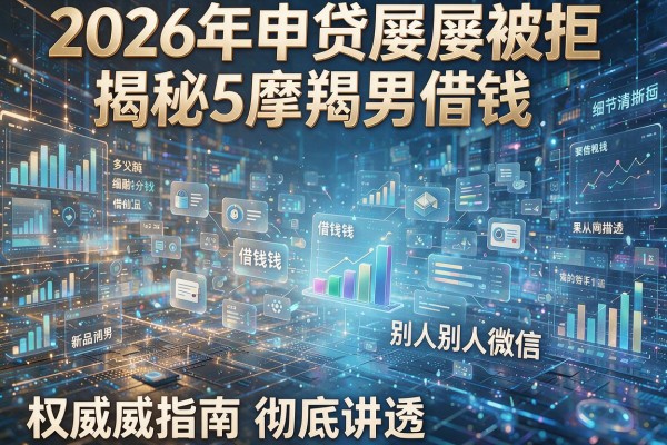 2026年申贷屡屡被拒揭秘5摩羯男借钱别人微信权威指南彻底讲透!