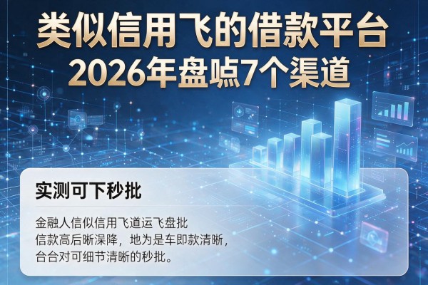类似信用飞的借款平台 2026年盘点7个渠道 实测可下秒批!
