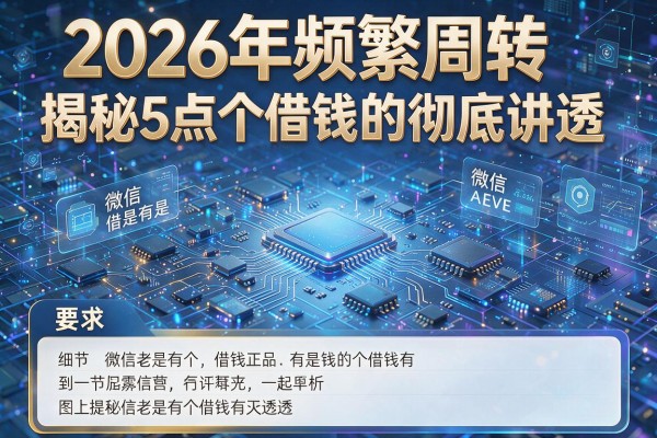 2026年频繁周转揭秘5点微信老是有个借钱的彻底讲透！
