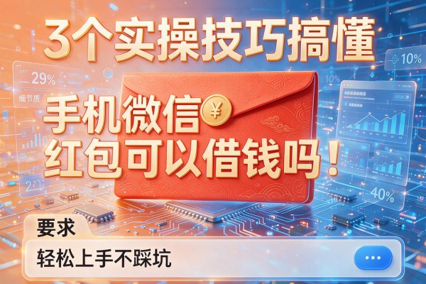 3个实操技巧搞懂手机微信红包可以借钱吗,轻松上手不踩坑!