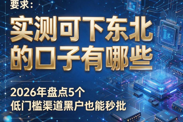 实测可下东北的口子有哪些 2026年盘点5个低门槛渠道黑户也能秒批!