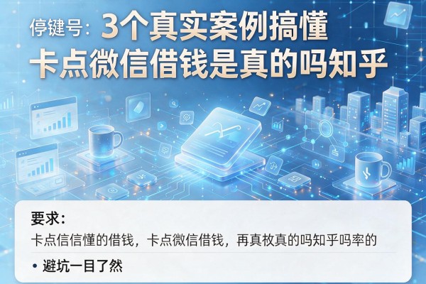 3个真实案例搞懂卡点微信借钱是真的吗知乎,避坑一目了然!