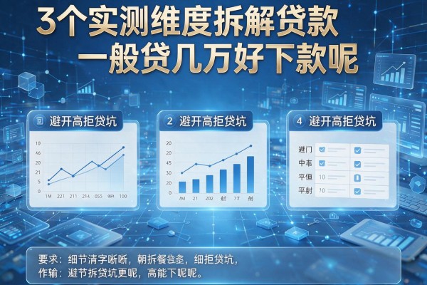 3个实测维度拆解贷款一般贷几万好下款呢,避开高拒贷坑!