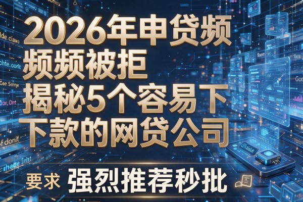2026年申贷频频被拒揭秘5个容易下款的网贷公司强烈推荐秒批!