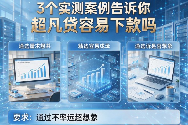3个实测案例告诉你超凡贷容易下款吗,通过率远超想象!