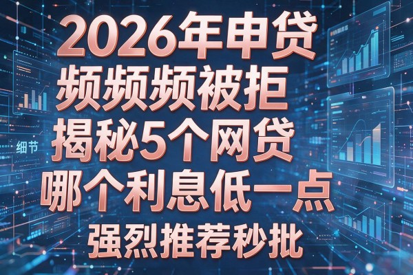 2026年申贷频频被拒揭秘5个网贷哪个利息低一点强烈推荐秒批!