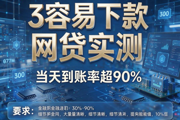 3款容易下款的网贷实测,当天到账率超90%!