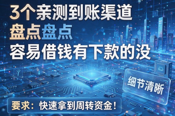 3个亲测到账渠道盘点容易借钱有下款的没,快速拿到周转资金!