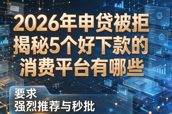 2026年申贷被拒揭秘5个好下款的消费平台有哪些强烈推荐秒批!
