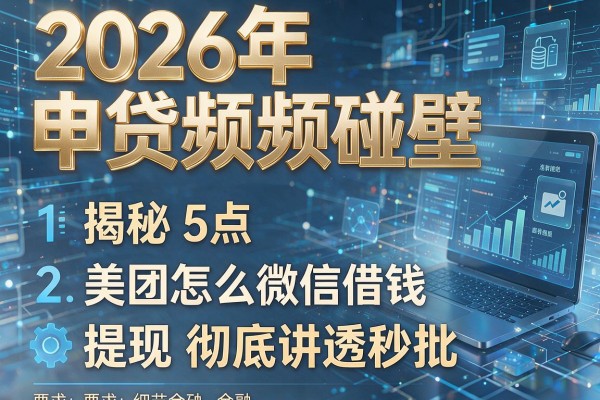 2026年申贷频频碰壁揭秘5点美团怎么微信借钱提现彻底讲透秒批!