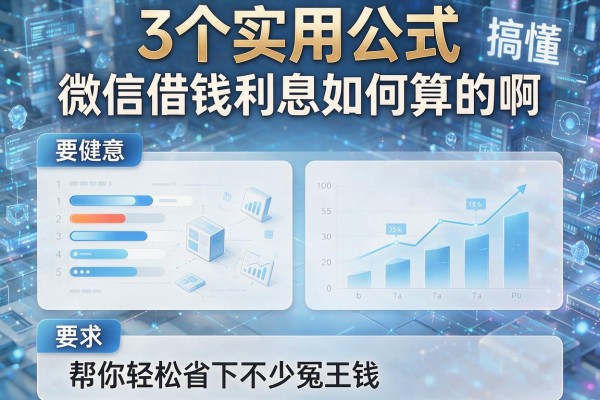 3个实用公式搞懂微信借钱利息如何算的啊,帮你轻松省下不少冤枉钱!