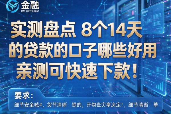 实测盘点8个14天的贷款的口子哪些好用亲测可快速下款！