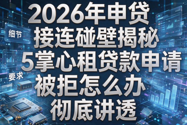 2026年申贷接连碰壁揭秘5掌心租贷款申请被拒怎么办彻底讲透!