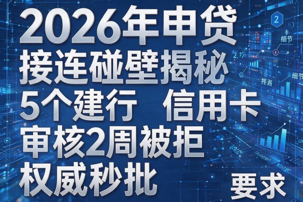 2026年申贷接连碰壁揭秘5个建行信用卡审核2周被拒权威秒批！