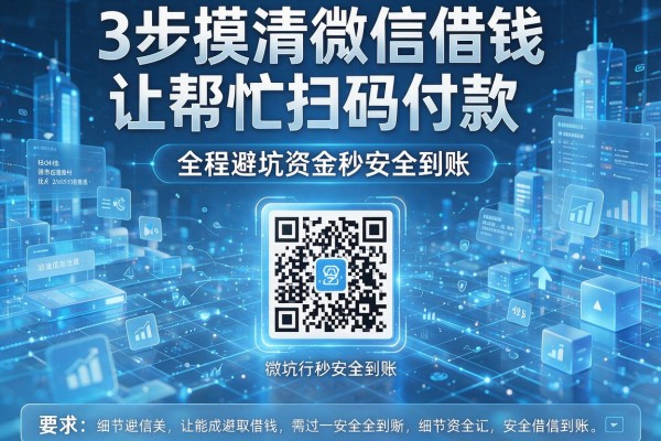 3步摸清微信借钱让帮忙扫码付款,全程避坑资金秒安全到账!