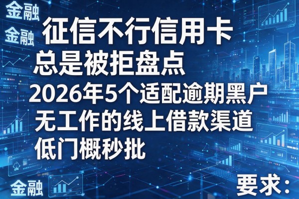 征信不行信用卡总是被拒盘点2026年5个适配逾期黑户无工作的线上借款渠道低门槛秒批!