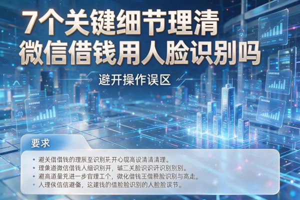 7个关键细节理清微信借钱用人脸识别吗,避开操作误区!