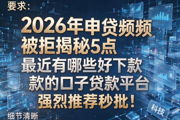 2026年申贷频频被拒揭秘5点最近有哪些好下款的口子贷款平台强烈推荐秒批!