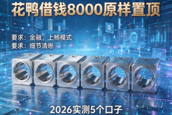 花鸭借钱8000原样置顶 2026实测5个口子