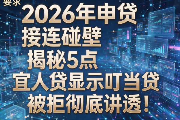 2026年申贷接连碰壁揭秘5点宜人贷显示叮当贷被拒彻底讲透!