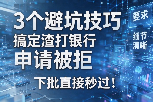 3个避坑技巧搞定渣打银行申请被拒,下批直接秒过!