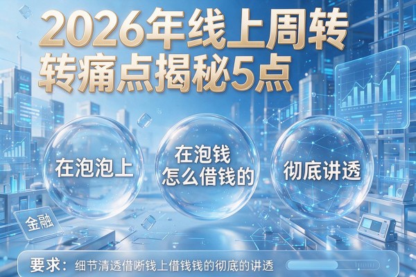 2026年线上周转痛点揭秘5点在泡泡上借钱怎么借钱的彻底讲透!