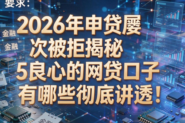 2026年申贷屡次被拒揭秘5良心的网贷口子有哪些彻底讲透!