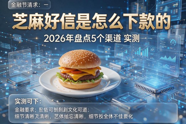 芝麻好信是怎么下款的 2026年盘点5个渠道 实测可下!