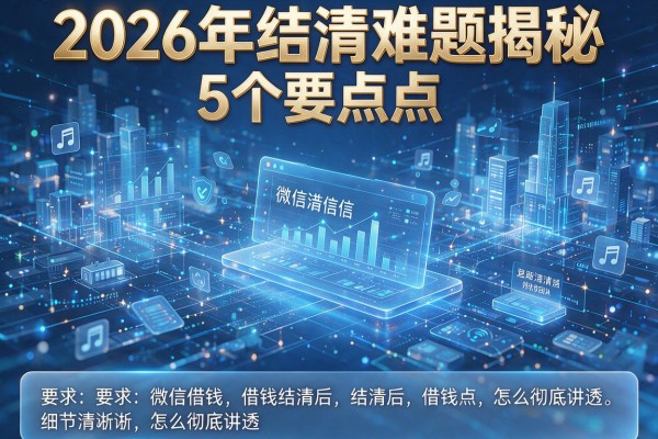 2026年结清难题揭秘5个要点微信借钱结清后怎么彻底讲透!