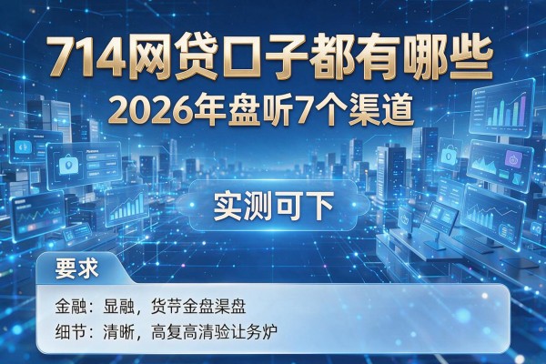 714网贷口子都有哪些 2026年盘点7个渠道 实测可下！