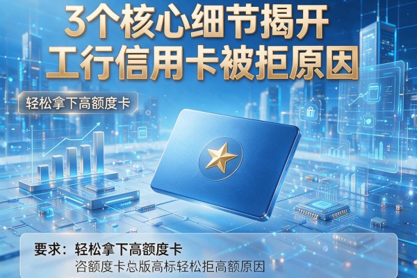 3个核心细节揭开工行信用卡被拒原因,轻松拿下高额度卡!