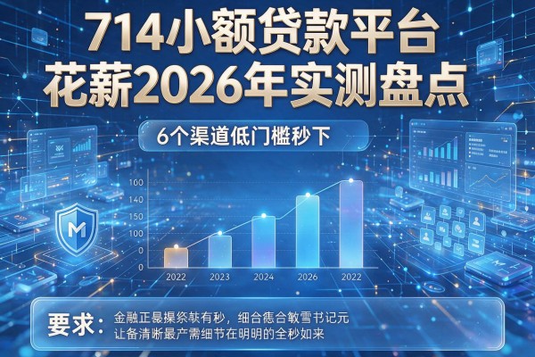 714小额贷款平台花薪2026年实测盘点6个渠道低门槛秒下!