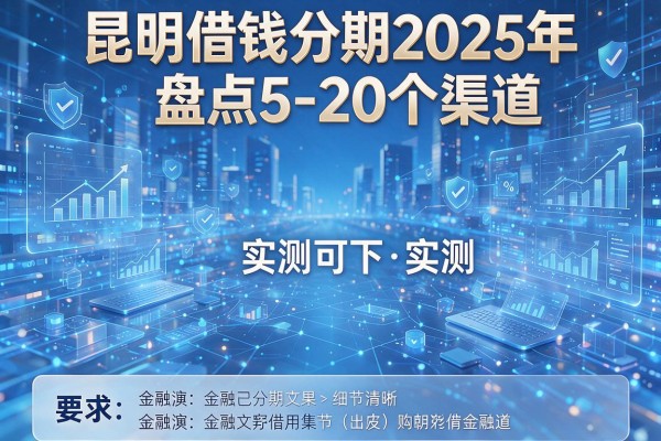 昆明借钱分期2025年盘点5-20个渠道实测可下！