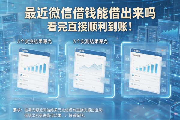 3个实测结果曝光最近微信借钱能借出来吗看完直接顺利到账!