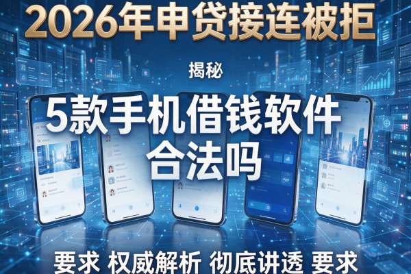 2026年申贷接连被拒揭秘5款手机借钱软件合法吗权威解析彻底讲透！