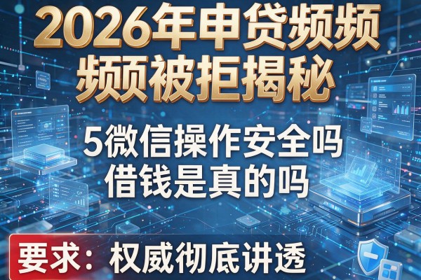 2026年申贷频频被拒揭秘5微信操作借钱安全吗是真的吗权威彻底讲透!