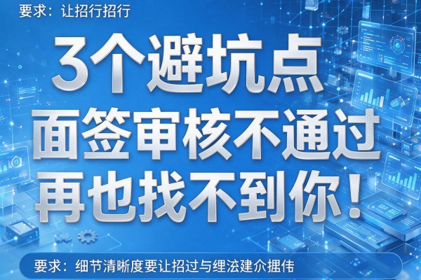 3个避坑点让招行面签审核不通过再也找不到你!