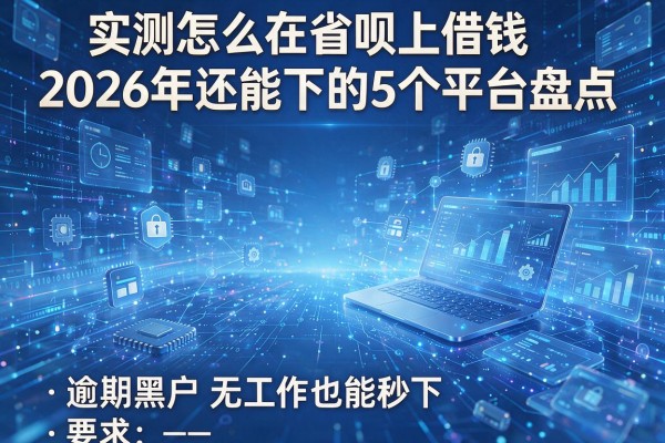 实测怎么在省呗上借钱2026年还能下的5个平台盘点 逾期黑户无工作也能秒下!